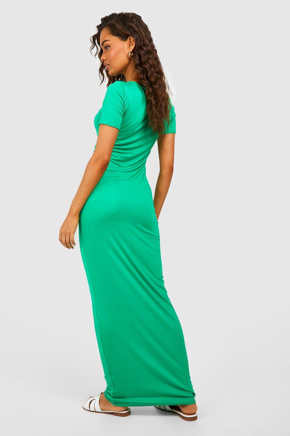 Capped sleeve clearance maxi dress